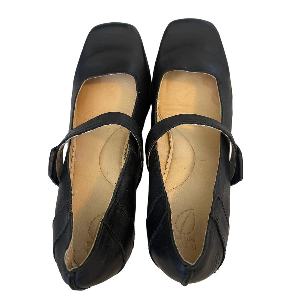 Sergio Tomani 9 Luxury Leather Mary Janes Slip On Straps Shoes Black EU39 - Picture 7 of 7